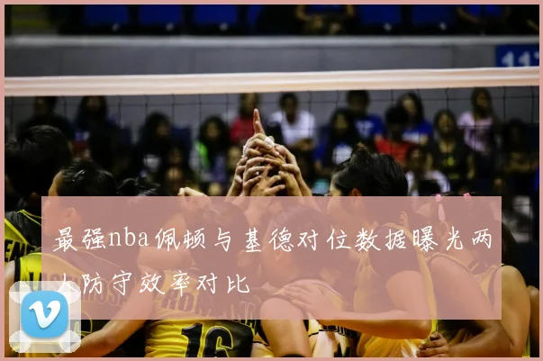 最强nba佩顿与基德对位数据曝光两人防守效率对比